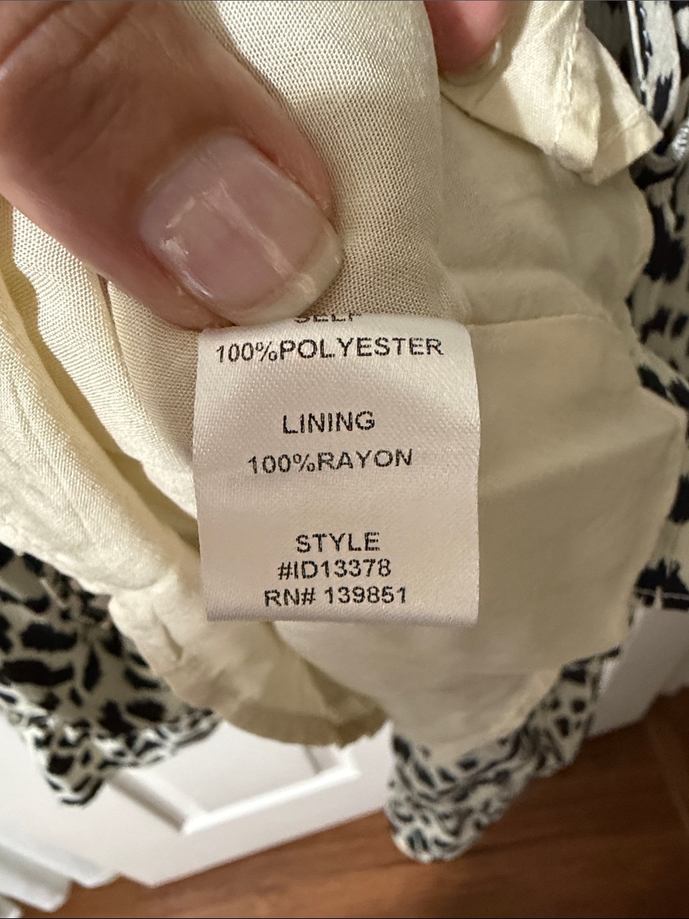 ODDY Black & Cream Patterned Dress NWT - Picture 11 of 12